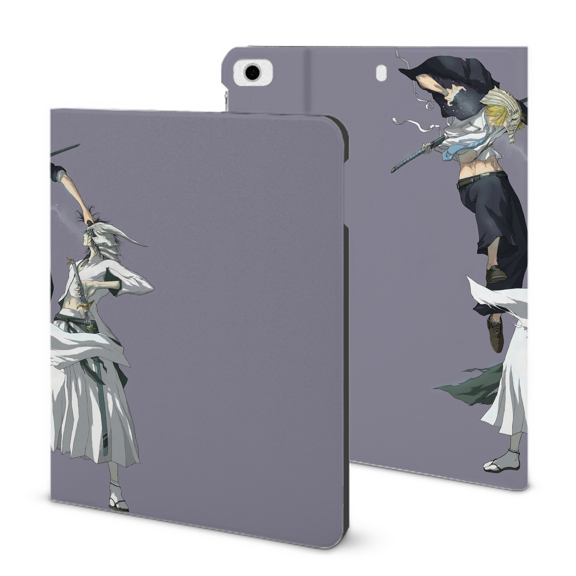 （画像用） ブリーチ BLEACH IPad ケース ブック型 PUレザー TPU 耐衝撃 軽量 薄型 ペン収納なし 全面保護 IPad 各モデル対応